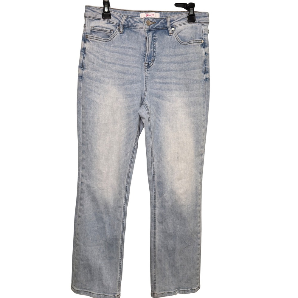 MoCo Boutique Womens Light Wash High Rise Straight Leg Jeans Size 9/29 MCT-T3384